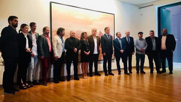 Inauguration of the exhibition "A round trip". Inauguration of the exhibition "A round trip".