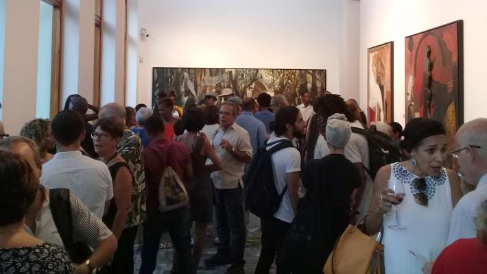 Inauguration of the exhibition Finale Worlds en Maxima Gallery-Studio