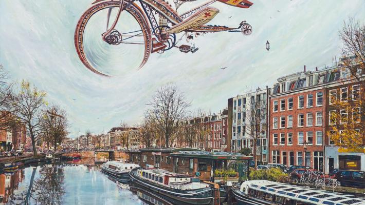 Amsterdam. Mixta sobre lienzo. 136 x 142 cm. 2019
