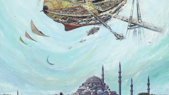 Estambul. Mixta sobre lienzo. 200 x 150 cm. 2019